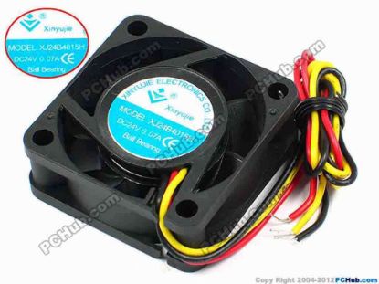 71288 Xinyujie DC- Bearing OEM- Square Fan XJ24B4015H, w275x3, 0.07A Xinyujie DC- Bearing OEM- Square Fan 