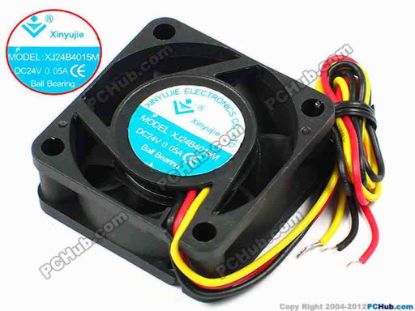 71290 Xinyujie DC- Bearing OEM- Square Fan XJ24B4015M, w275x3, 0.05A Xinyujie DC- Bearing OEM- Square Fan 
