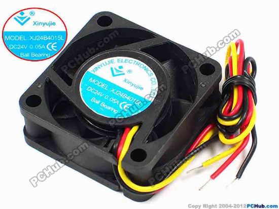71291 Xinyujie DC- Bearing OEM- Square Fan XJ24B4015L, w275x3, 0.05A Xinyujie DC- Bearing OEM- Square Fan 