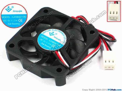 71333 Xinyujie DC- Bearing OEM- Square Fan XJ05B5010M, w190x3X3, 0.21A Xinyujie DC- Bearing OEM- Square Fan 