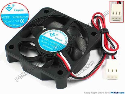 71339 Xinyujie DC- Bearing OEM- Square Fan XJ24B5010H, w190x3X3, 0.10A Xinyujie DC- Bearing OEM- Square Fan 
