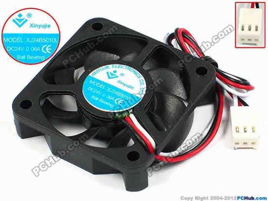 71342 Xinyujie DC- Bearing OEM- Square Fan XJ24B5010L, w190x3X3, 0.06A Xinyujie DC- Bearing OEM- Square Fan 