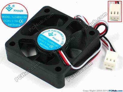 71355 Xinyujie DC- Bearing OEM- Square Fan XJ24B5015H, w190x3X3, 0.19A Xinyujie DC- Bearing OEM- Square Fan 