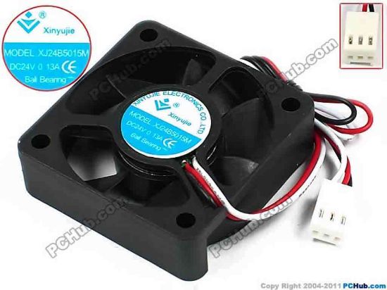 71356 Xinyujie DC- Bearing OEM- Square Fan XJ24B5015M, w190x3X3, 0.13A Xinyujie DC- Bearing OEM- Square Fan 