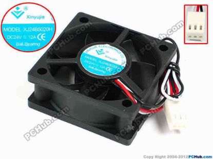 71371 Xinyujie DC- Bearing OEM- Square Fan XJ24B5020H, w190x3X3, 0.12A Xinyujie DC- Bearing OEM- Square Fan 