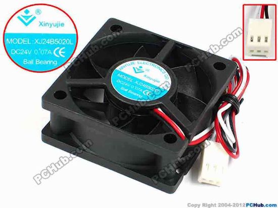 71373 Xinyujie DC- Bearing OEM- Square Fan XJ24B5020L, w190x3X3, 0.07A Xinyujie DC- Bearing OEM- Square Fan 