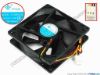 71642 Xinyujie DC- Bearing OEM- Square Fan XJ24B9225L, w195x3x3, 0.08A Xinyujie DC- Bearing OEM- Square Fan 