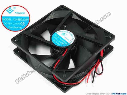 71651 Xinyujie DC- Bearing OEM- Square Fan XJ48B9225M, w245x2, 0.09A Xinyujie DC- Bearing OEM- Square Fan 