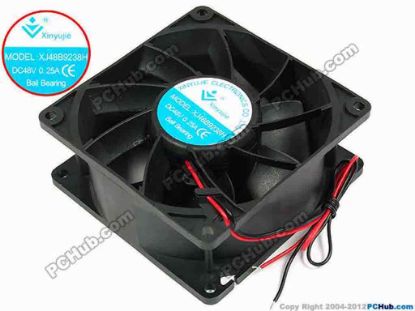 71766 Xinyujie DC- Bearing OEM- Square Fan XJ48B9238H, w250x2, 0.25A Xinyujie DC- Bearing OEM- Square Fan 