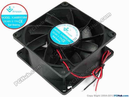 71768 Xinyujie DC- Bearing OEM- Square Fan XJ48B9238M, w250x2, 0.17A Xinyujie DC- Bearing OEM- Square Fan 