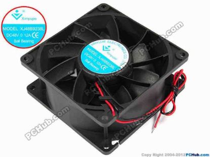 71769 Xinyujie DC- Bearing OEM- Square Fan XJ48B9238L, w250x2, 0.12A Xinyujie DC- Bearing OEM- Square Fan 