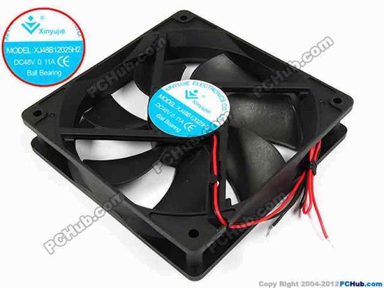 71815 Xinyujie DC- Bearing OEM- Square Fan XJ48B12025H2, w230x2, 0.11A Xinyujie DC- Bearing OEM- Square Fan 