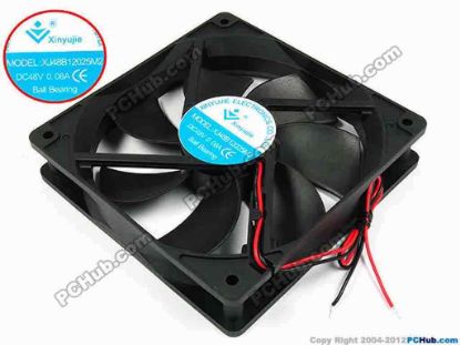 71816 Xinyujie DC- Bearing OEM- Square Fan XJ48B12025M2, w230x2, 0.08A Xinyujie DC- Bearing OEM- Square Fan 