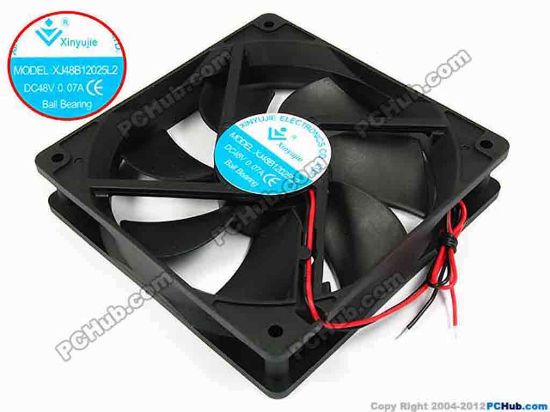 71817 Xinyujie DC- Bearing OEM- Square Fan XJ48B12025L2, w230x2, 0.07A Xinyujie DC- Bearing OEM- Square Fan 