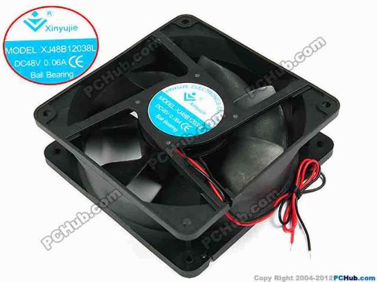 71931 Xinyujie DC- Bearing OEM- Square Fan XJ48B12038L, w240x2, 0.06A Xinyujie DC- Bearing OEM- Square Fan 