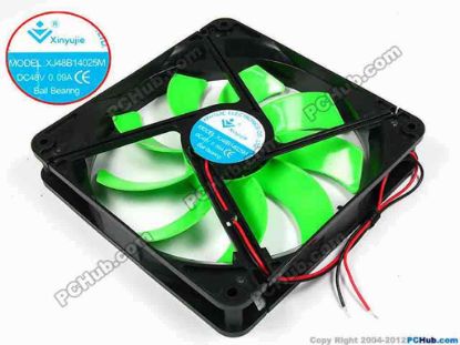 71942 Xinyujie DC- Bearing OEM- Square Fan XJ48B14025M, w215x2, 0.09A Xinyujie DC- Bearing OEM- Square Fan 