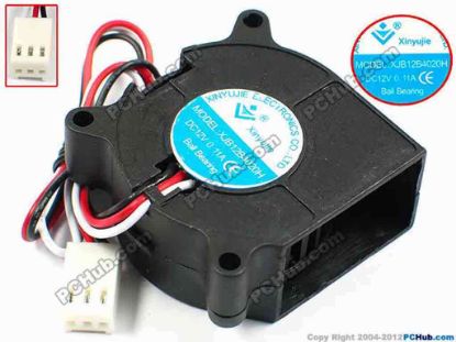 72004 Xinyujie DC- Bearing OEM- Blower Fan XJB12B4020H, w200x3x3, 0.11A Xinyujie DC- Bearing OEM- Blower Fan 