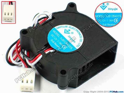72017 Xinyujie DC- Bearing OEM- Blower Fan XJB12B4020L, w200x3x3, 0.06A Xinyujie DC- Bearing OEM- Blower Fan 