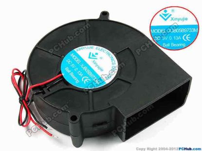72086 Xinyujie DC- Bearing OEM- Blower Fan XJB05B9733M, w265x2, 0.13A Xinyujie DC- Bearing OEM- Blower Fan 