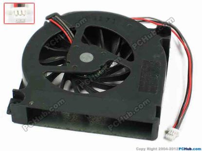 72741 Toshiba MCF-TS6512M05 Cooling Fan  bw65x65x12, w130x3x3, 5V 300mA, Bare Fan Toshiba MCF-TS6512M05 Cooling Fan  
