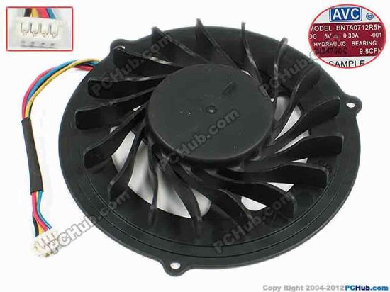 72765 AVC BNTA0712R5H Cooling Fan  -001, dia70x11.5, w60x4x4, 5V 0.30A, Bare Fan AVC BNTA0712R5H Cooling Fan  