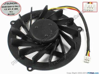 72776 SUNON ZC055515VH-A Cooling Fan  13.V1.F.GN, dia55x12, w70x3x3, 5V, Bare Fan SUNON ZC055515VH-A Cooling Fan  