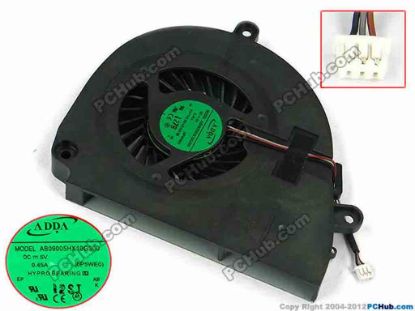 73637 ADDA AB09005HX10G300 Cooling Fan  0P5WE0, w25x3x3, 5V 0.45A, Bare Fan "NEW" ADDA AB09005HX10G300 Cooling Fan  