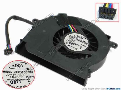 73640 ADDA AB6005HX-GEB Cooling Fan  KAT10, w70x4x4, 5V 0.40A, Bare Fan ADDA AB6005HX-GEB Cooling Fan  