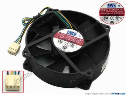 74547 AVC DA09025R12U Server - Round Fan P011, dia96x96x25, w155x4x4, 12V 0.70A AVC DA09025R12U Server - Round Fan 