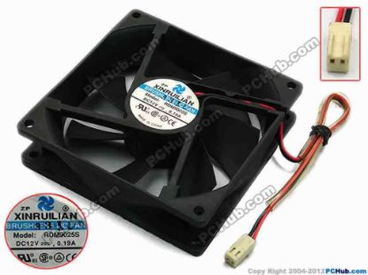 74550 XIFAN / Xinruilian RDM9025S Server - Square Fan sq92x92x25, w175x2x2, 12V 0.19A XIFAN / Xinruilian RDM9025S Server - Square Fan 
