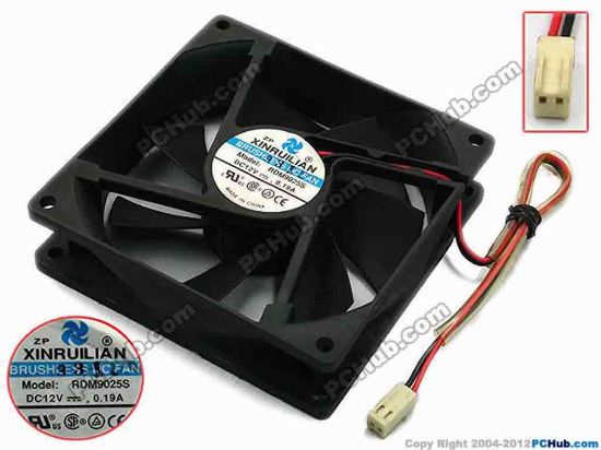 74550 XIFAN / Xinruilian RDM9025S Server - Square Fan sq92x92x25, w175x2x2, 12V 0.19A XIFAN / Xinruilian RDM9025S Server - Square Fan 