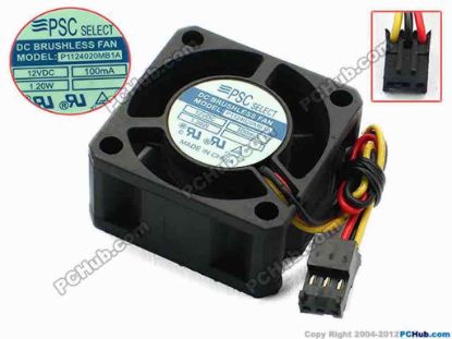74581 PSC Select P1124020MB1A Server - Square Fan sq40x40x20, w110x3x3, 12V 100mA 1.2W PSC Select P1124020MB1A Server - Square Fan 