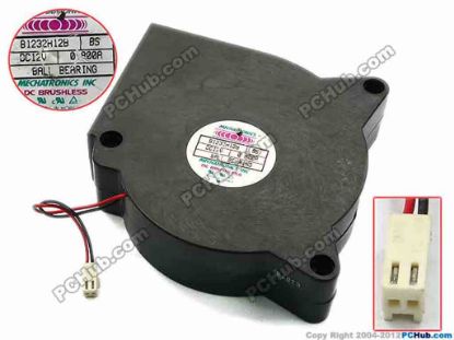 74618 MECHATRONICS B1232H12B Server - Blower Fan bw120x120x32, w90x2x2, 12V 0.80A MECHATRONICS B1232H12B Server - Blower Fan