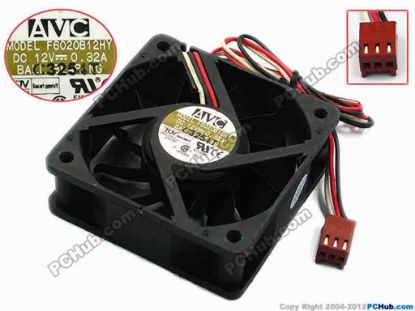 74862 AVC F6020B12HY Server - Square Fan sq60x60x20, w300x3x3, 12V 0.32A AVC F6020B12HY Server - Square Fan 