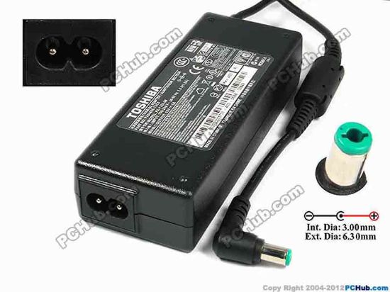 75189 Toshiba Common Item (Toshiba) AC Adapter- Laptop 15V 5A, 6.3/3.0mm, 2-Prong, New Toshiba Common Item (Toshiba) AC Adapter- Laptop 
