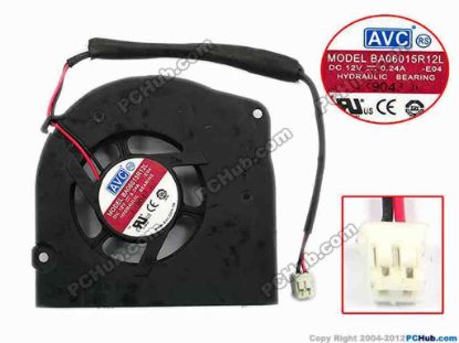 75209 AVC BA06015R12L Server - Blower Fan -E04, bw62x60x13, w135x2x2, 12V 0.24A AVC BA06015R12L Server - Blower Fan 