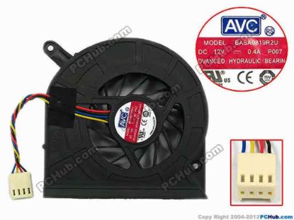 75226 AVC BASA0819R2U Server - Blower Fan P007, bw80x78x19, w55x4x4, 12V 0.4A AVC BASA0819R2U Server - Blower Fan 