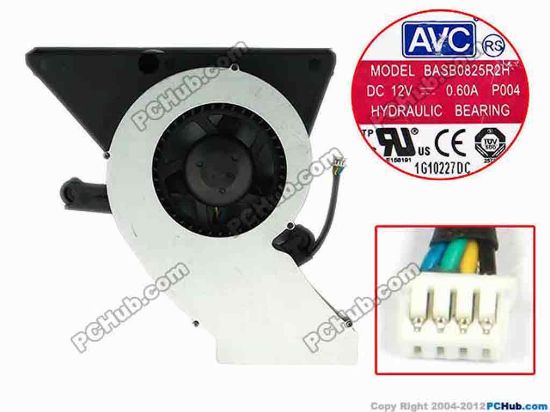 75235 AVC BASB0825R2H Server - Blower Fan P004, FRU P/N:3T9531, w90x4x4, 12V 0.60A AVC BASB0825R2H Server - Blower Fan 