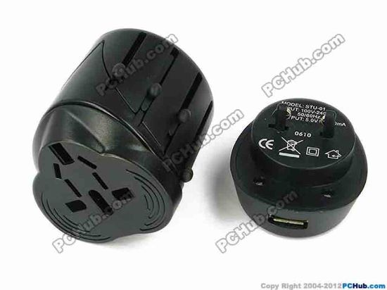 75253 Gift Home AC Travel Adapter SWA1.1+STU-01, Global travel safety adaptor Gift Home AC Travel Adapter <p><span style="font-weight: bold;">Product Description：</span></p>
<p>The wall charger can convert UK, AU, EU, US standards, we will send additional USB plug, you can charger your mobile phone, digital camera with the USB port.<br />
One hand press the button and the other hand push the one of the four small button. You can select the UK, AU, US, EU standard that you need, Flexibility to switch, easy to operate.</p>
<p><span style="font-weight: bold;">Specifications:</span></p>
<p>Application in more than 150 countries<br />
Input power spectrum up to 550 W power<br />
Timeless design<br />
Easy handling<br />
Suitable for equipment with ungrounded plugs (2 pole)<br />
Integrated fuse T2.5A<br />
Weight: 110g<br />
Input voltage: 100-240 VAC<br />
Max. Power: 275W at 110V / 550W at 220V<br />
Indoor use only IP20/TA40<br />
Size: 60 x 58 x 55 mm </p>