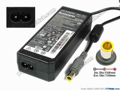 75323 IBM Thinkpad Series AC Adapter- Laptop 20V 4.5A, 7.9/5.5mm With Pin, 2-Prong IBM Thinkpad Series AC Adapter- Laptop <b>»In stock now ready to ship in 24 hours</b>. 
<p><span class="span11" id="ctl00_ContentPlaceHolder1_ItemDesc1_Label19"></span></p><span class="span11" id="ctl00_ContentPlaceHolder1_ItemDesc1_lblItemDescription">
<p><span id="ctl00_ContentPlaceHolder1_ItemDesc1_lblItemDescription">IBM AC Adapter 90W 20V<br />
<font color="#444444" face="Verdana"><font color="#444444" face="Verdana"><font color="#444444" face="Verdana"><font color="#444444" face="Verdana"><br />
</font></font></font></font></span></p>
<p></p>
<p><strong>*Compatible FRU P/N:&nbsp;<br />
</strong></p>
<p><strong>&nbsp;FRU: &nbsp;42T4431, 42T4429</strong></p>
<p><strong>&nbsp;P/N: 42T4428, 42T4430</strong></p>
<p>INPUT: 100-240V~ 1.5A, 50-60Hz<br />
OUTPUT: 20V 4.5A 90W<br />
Connector Size: Int. Diameter: 5.50mm <br />
Ext. Diameter: 7.90mm<br />
(Signal pin in the middle)</p>
<p>Dimensions: 125 x 50 x 30 mm<br />
<br />
<font color="#444444" face="Verdana">*When buying any compatible AC adapter, please take note the type of power cord(2 or 3-prong) used.<br />
</font><br />
<font color="#444444" face="Verdana"><font color="#444444" face="Verdana"><font color="#444444" face="Verdana">**<font color="#444444" face="Verdana">Please take note, 2 wire AC <a shape="rect" href="http://www.pchub.com/uph/category/356/Power-Core.html">power cord</a> not included.</font></font></font></font></p></span>