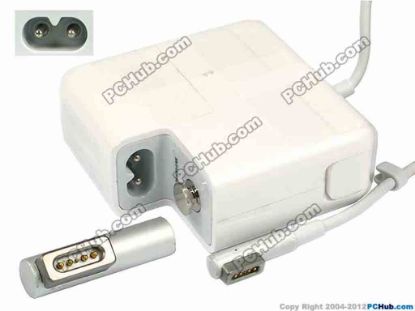 75333 Apple Common Item (Apple) AC Adapter- Laptop A1344, 16.5V 3.65A, 60W Apple Common Item (Apple) AC Adapter- Laptop <span class="span11" id="ctl00_ContentPlaceHolder1_ItemDesc1_lblItemDescription">Apple 60W MagSafe Power Adapter<br />
Model: A1344<br />
<font color="#000000" face="Arial">ADP-60AD T<br />
<br />
</font>&nbsp; - All MacBooks and MacBook Airs up to Mid 2011
<div>&nbsp; - All 13&quot; Unibody MacBook Pros</div>
<div>&nbsp; - 2.53 GHz (Mid 2009) 15&quot; Unibody MacBook Pros</div>
<div><br />
</div><br />
INPUT: 100-240V~ 1.5A, 50-60Hz<br />
OUTPUT: 16.5V 3.65A 60W<br />
<br />
Dimensions: 74 x 74 x 28 mm 
<p>*Please take note, 2 wire AC <a href="http://www.pchub.com/uph/category/356/Power-Core.html">power cord</a> not included.</p>
<p></p></span>