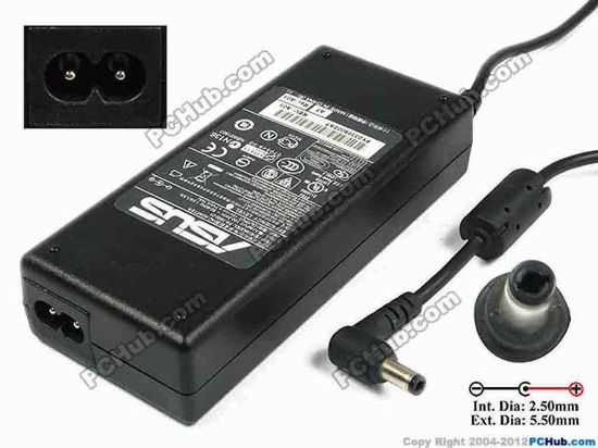 75652 ASUS Common Item (Asus) AC Adapter- Laptop 19V 4.74A, 5.5/2.5mm, 2-Prong ASUS Common Item (Asus) AC Adapter- Laptop <b>»In stock now ready to ship in 24 hours</b>. 
<p><span class="span11" id="ctl00_ContentPlaceHolder1_ItemDesc1_Label19"></span></p><span class="span11" id="ctl00_ContentPlaceHolder1_ItemDesc1_lblItemDescription">
<p><span id="ctl00_ContentPlaceHolder1_ItemDesc1_lblItemDescription">Liteon Model: PA-1900-24</span></p>
<p>INPUT: 100-240V~ 1.5A, 50-60Hz <br />
OUTPUT: 19V 4.74A 90W<br />
Connecter size: Int. Diameter: 2.50mm <br />
Ext. Diameter: 5.50mm<br />
Length : 12.00mm<br />
<br />
Dimensions: 133 x 58 x 29 mm</p>
<p>*Please do not mix up with another adapter with the same model number but different connector size, please check carefully the connector's measurement of your adapter.</p>
<p>**When buying any compatible AC adapter, please take note the type of power cord(2 or 3-prong) used.</p>
<p>***Please take note, 2 wire AC <a href="http://www.pchub.com/uph/category/356-0-0-1-2/Laptop-Spare-Part.html"><font color="#810081">power cord</font></a> not included.</p>
<p></p></span>