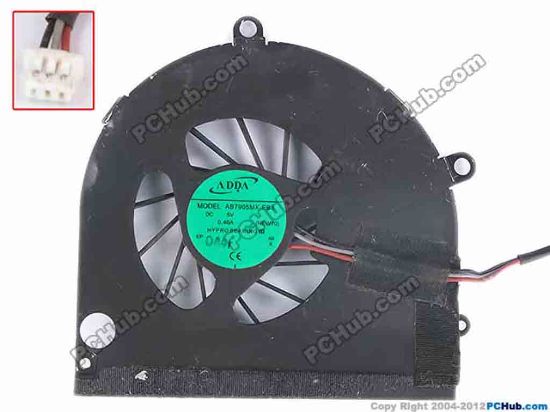 76434 ADDA AB7905MX-EB3 Cooling Fan  NEW70, 5V 0.40A, bare fan ADDA AB7905MX-EB3 Cooling Fan  