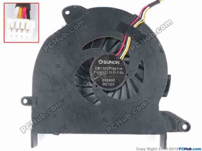 76786 SUNON GB1209PHV1-A Cooling Fan  B4322.13.V1.F.GN, w20x4x4, 12V, Bare Fan SUNON GB1209PHV1-A Cooling Fan  