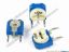 77204 UPH Resistor Potentiometer- Blue & White Trimpots 1K. 201. Vertical. Blue+White UPH Resistor Potentiometer- Blue & White Trimpots 
