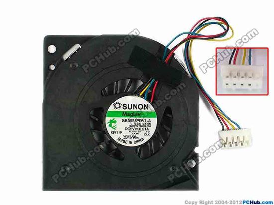 77404 SUNON GB0555PDV1-A Cooling Fan  13.B3713.F.GN, Bare, w85x4x5, 5V 0.21A SUNON GB0555PDV1-A Cooling Fan  