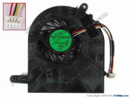 77434 ADDA AB7805HX-EBB Cooling Fan  ZK6, Bare, w50x4x4, 5V 0.18A ADDA AB7805HX-EBB Cooling Fan  