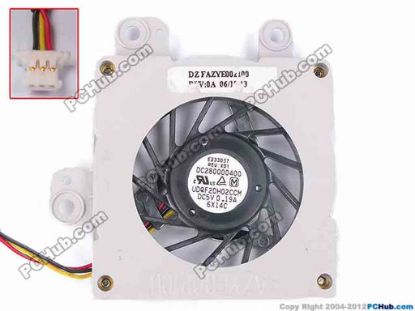 77454 Panasonic UDQF2DH02CCM Cooling Fan  DC280000400, Bare, w50x3x3, 5V 0.19A Panasonic UDQF2DH02CCM Cooling Fan  