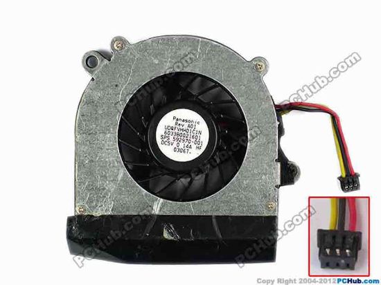77456 Panasonic UDQFVHH01C1N Cooling Fan  DC280000400, Bare, w30x3x3, 5V 0.14A Panasonic UDQFVHH01C1N Cooling Fan  