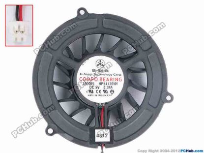 77544 Bi-Sonic HP541305H Cooling Fan  Bare,size:58x12 w160x2x2, 5V 0.36A Bi-Sonic HP541305H Cooling Fan  